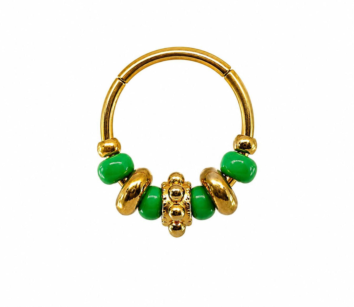 Mini-créoles "Douceur" – Perles colorées et détails dorés – Alma Rosa